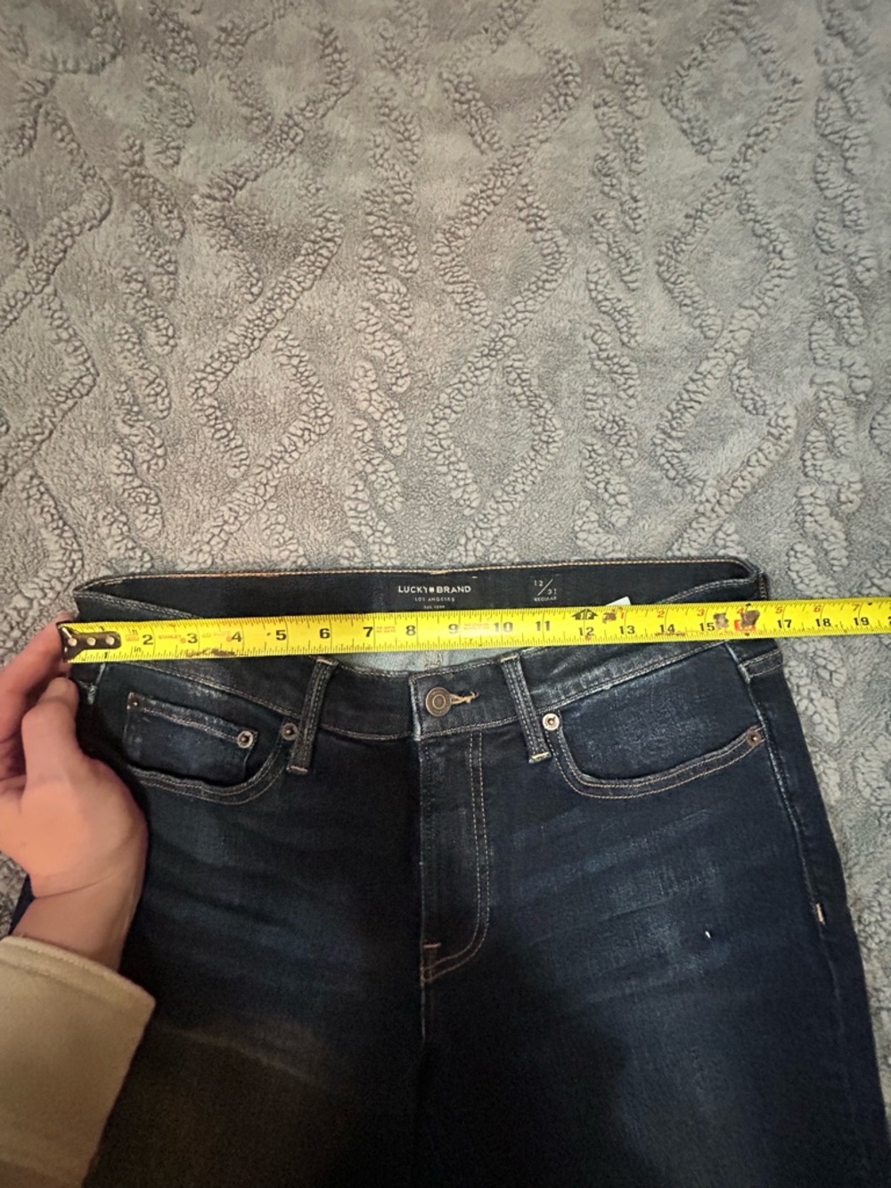 Lucky Brand Women’s Straight Leg Jeans - Dark Blue Size 12 - Picture 6 of 7